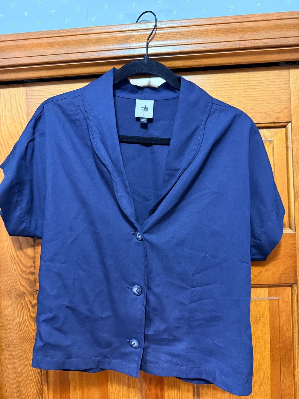 CAbi Navy Coastline Top and Pants Set - Picture 4 of 7